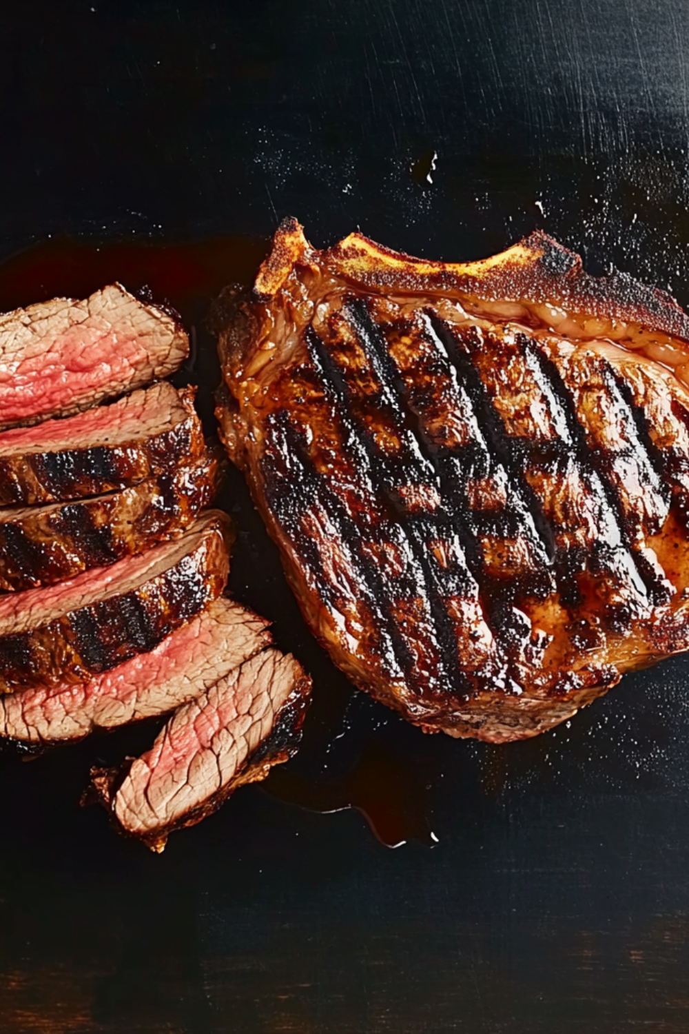 Bobby Flay Rib-Eye Marinated in Garlic, Chiles and Oregano