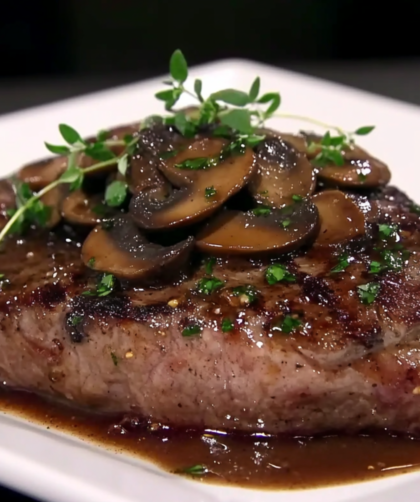 Bobby Flay Tenderloin of Beef in Mushroom, Mustard and Red Wine Sauce