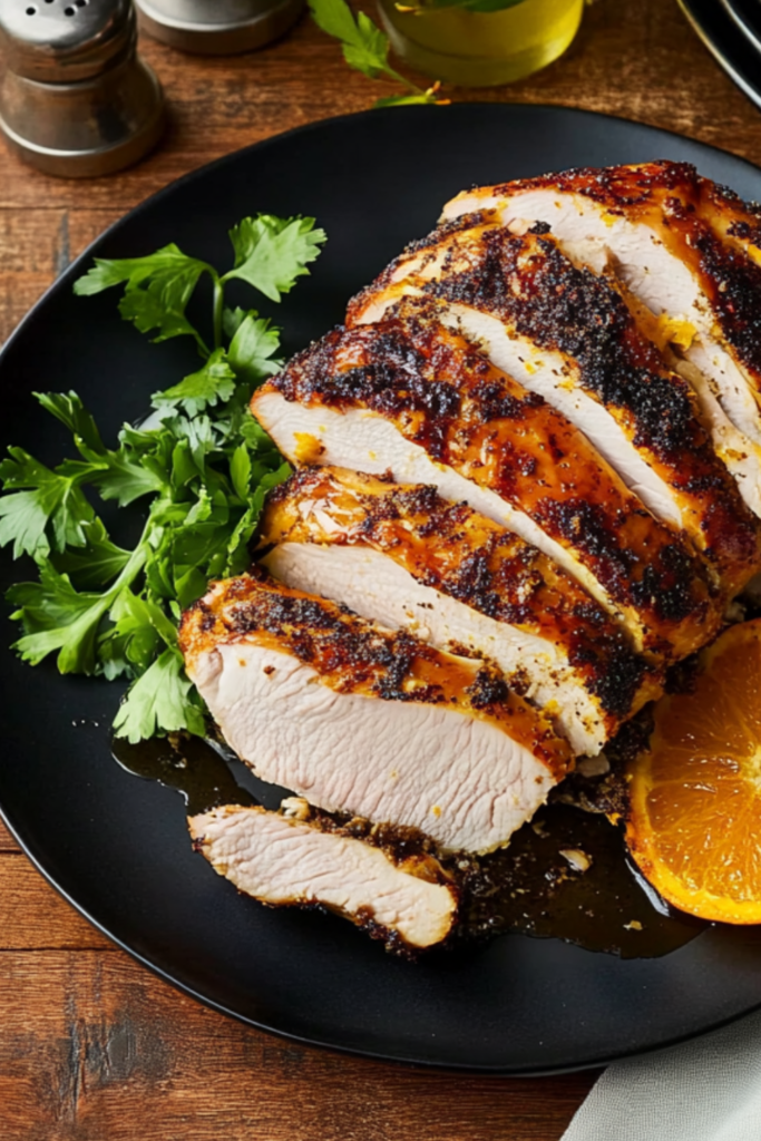 Bobby Flay Brined Turkey Breast with Spanish Spice Rub and Sour Orange Sauce