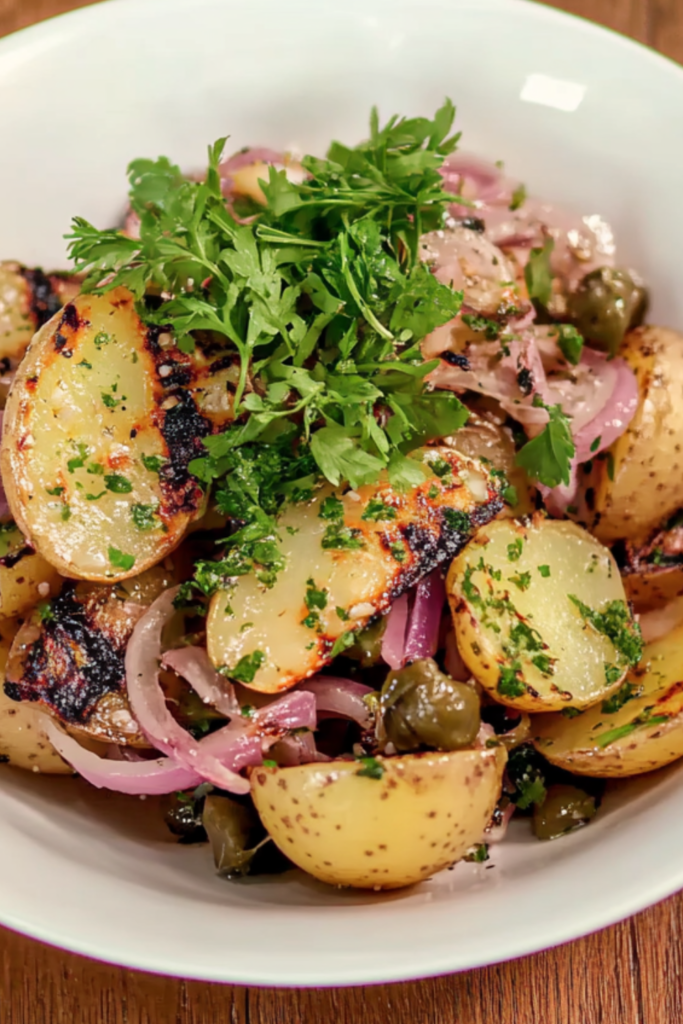 French Style Grilled Potato Salad